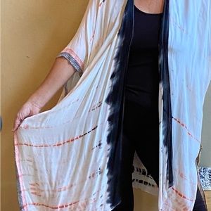 Love Stitch tie dye kimono